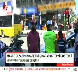 BELEDIYE ISCISINE MASKE CEZASI. 1.7.2020. ÇRS.