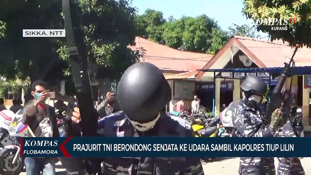 HUT Bhayangkara, Prajurit TNI AL Berondong Tembakan di Mapolres Sikka