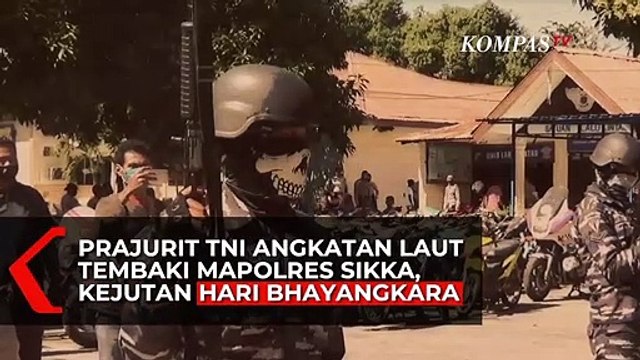 Prajurit TNI AL Tembaki Mapolres Sikka, Ternyata Kejutan Hari Bhayangkara