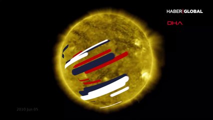 NASA, Güneş'in 10 yıllık fotoğraflarını 1 saatlik film haline getirdi