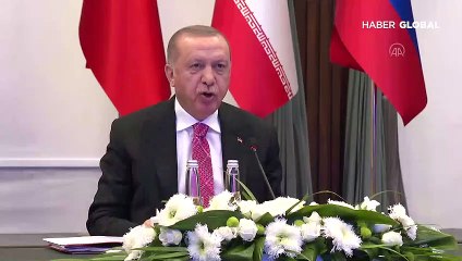 Cumhurbaşkanı Erdoğan, Putin ve Ruhani'den Suriye zirvesi!