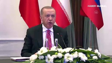 Erdoğan, Putin ve Ruhani'den 14 maddelik ortak bildiri