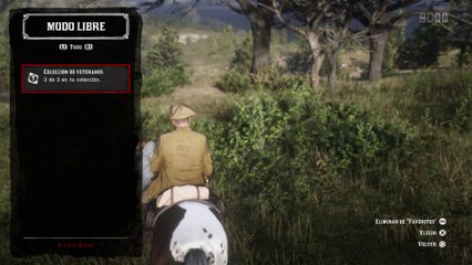 Red Dead Redemption 2 Online Localización de Objetos Colección de Veteranos