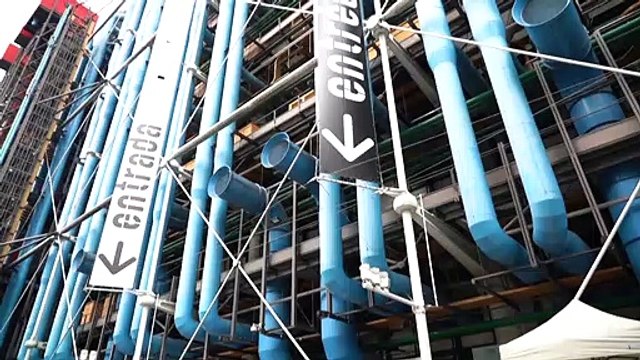 Le Centre Pompidou rouvre, premiers visiteurs pour l'expo Christo