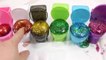 Agua globos pegamento Glitter limo Mix aprender colores Play Doh huevos sorpresa juguetes