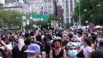 New York protesters gather outside city hall ahead of vote on budget