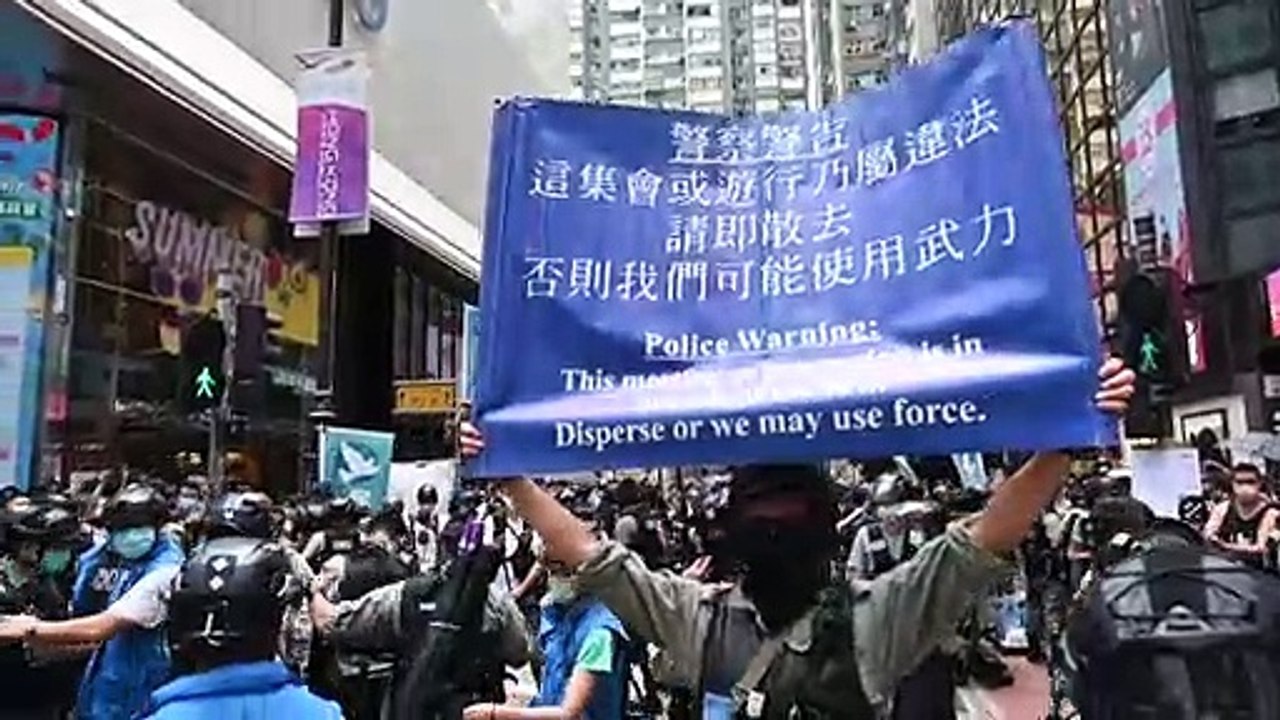Neue Proteste in Hongkong - 180 Festnahmen