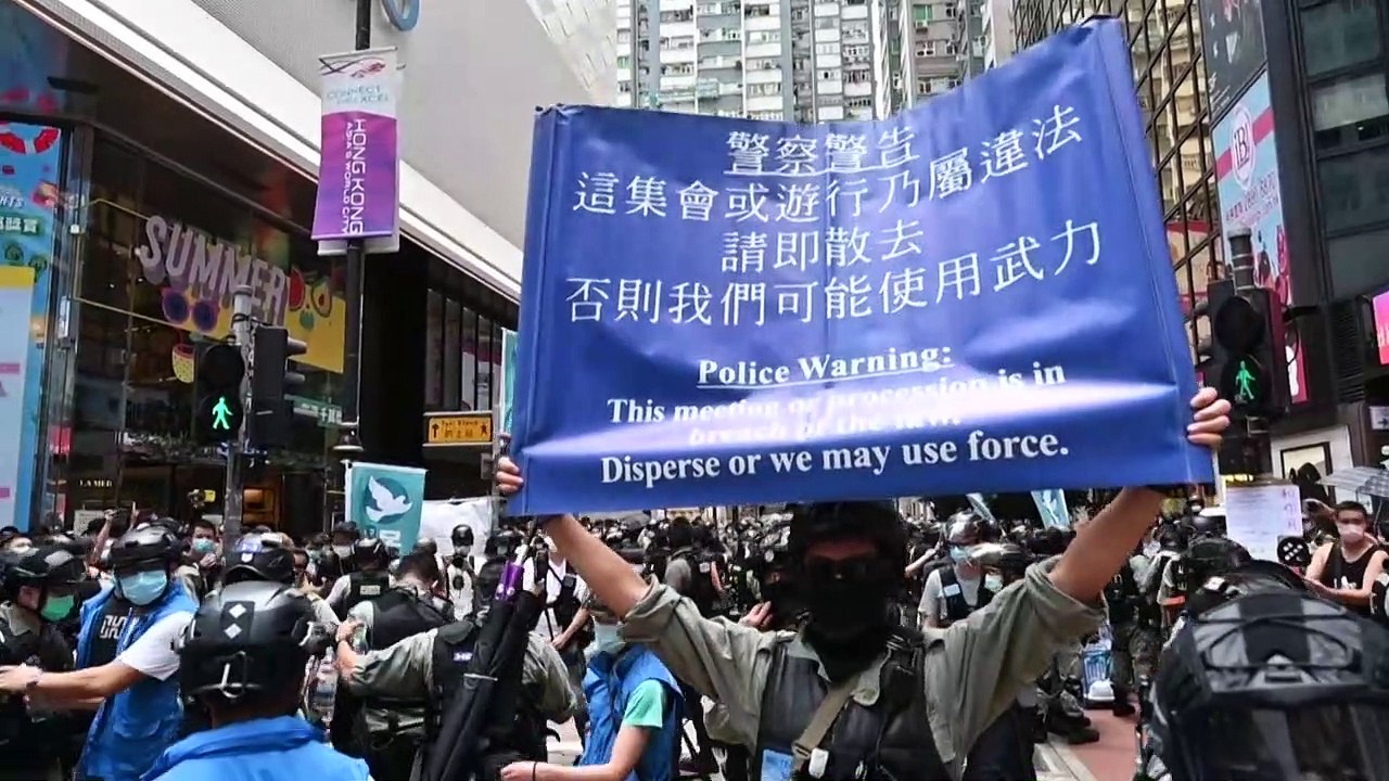 Neue Proteste in Hongkong - 180 Festnahmen