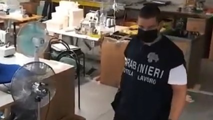 Mantova - Blitz in laboratori tessili cinesi a Marmirolo (01.07.20)