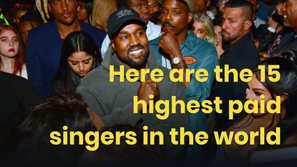 Here are the 15 highest paid singers in the world