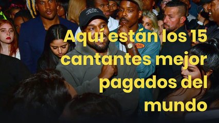 Aquí están los 15 cantantes mejor pagados del mundo