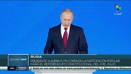 Rusia: pdte. Putin insta a participar en el referendum constitucional