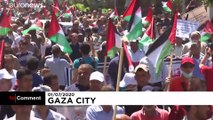 Διαδηλώσεις στη Λωρίδα της Γάζας για τις προσαρτήσεις από το Ισραήλ