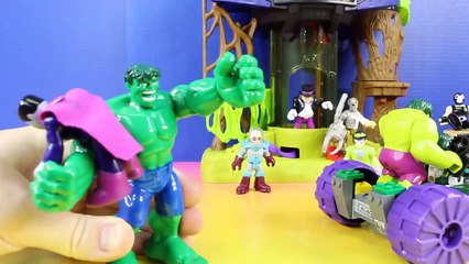 Download Video: Lego Marvel Superheroes Hulk Smash Battles Red Hulk Imaginext Giant Mutant Joker Eats Yucky Slime