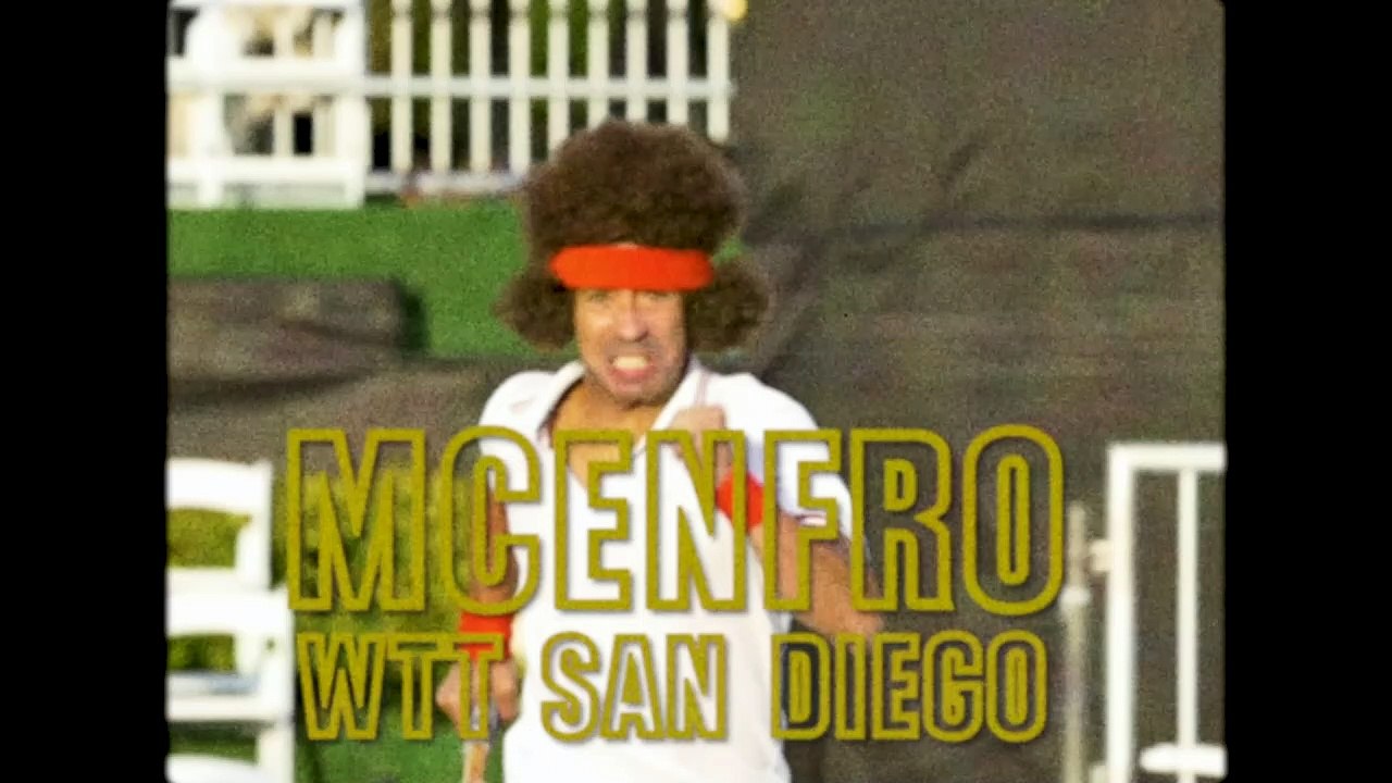 McEnfro at the 2020 WTT All-Star Match: "Hey There Delilah"