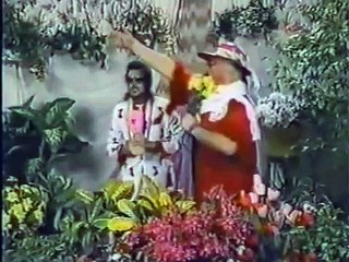 Adrian Adonis Flower Shop with Don Muraco and Mr. Fuji (05-24-1986)