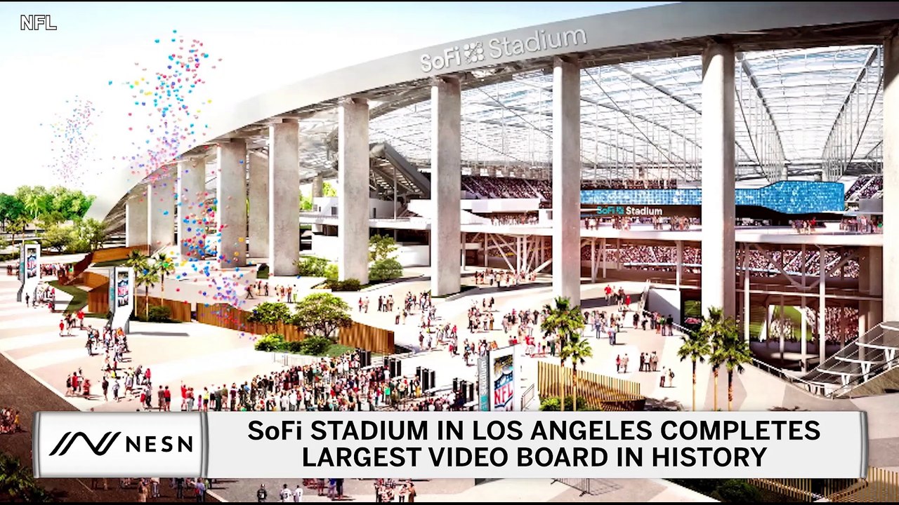 SoFi stadium in LA completes the largest video scoreboard