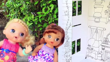 Descargar video: La muñeca Baby Alive Sara pinta casita--- Jugando muñecas y juguetes con Andre para niñas y niños