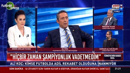 Ali Koç'tan itiraf: "Seçime bir sene sonra girerdim.."