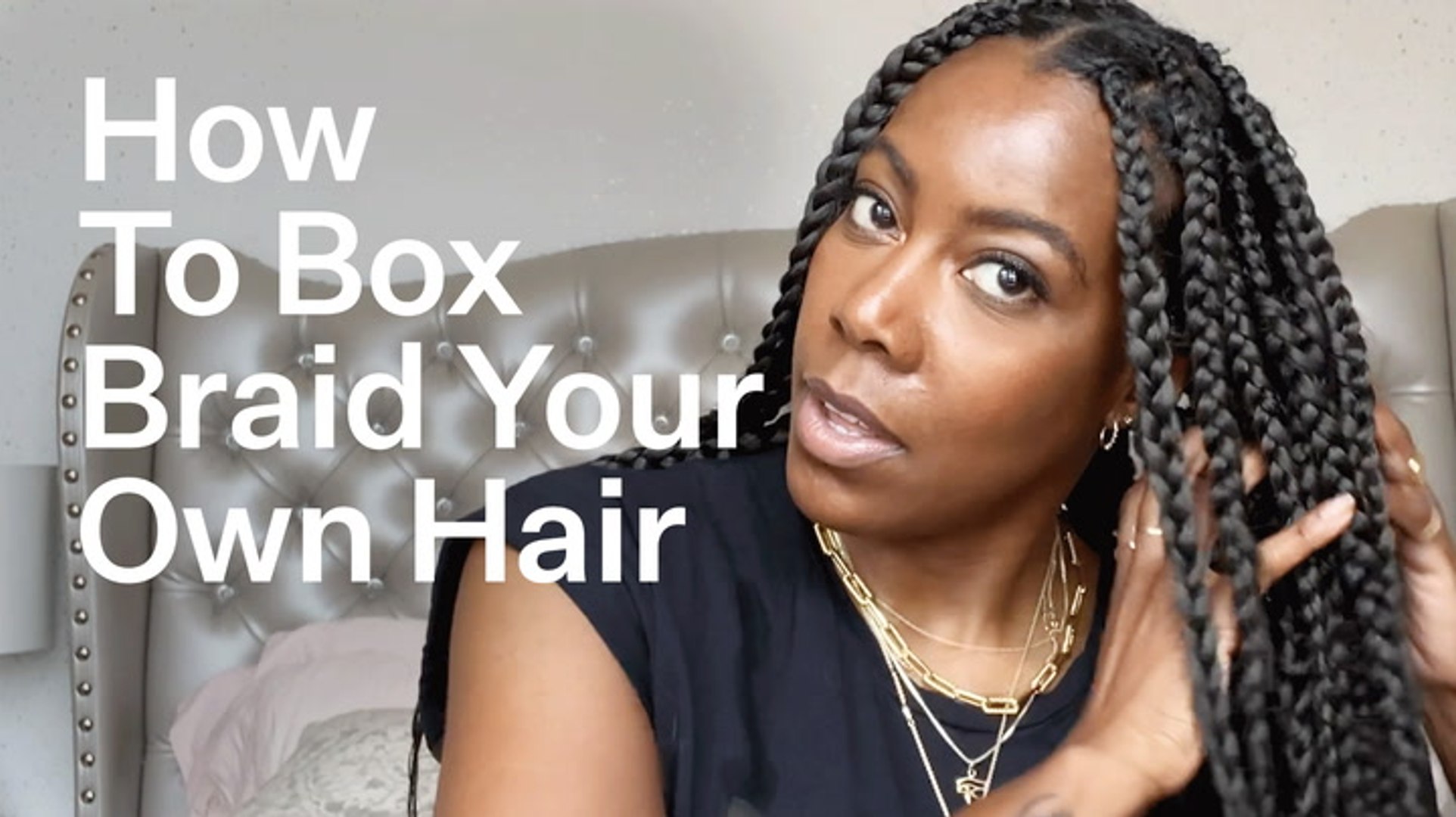 How To Box Braid Your Own Hair At Home For Beginners Bustle Video Dailymotion