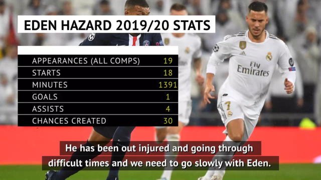 Zidane urges calm and patience as Hazard's Real Madrid struggles continue
