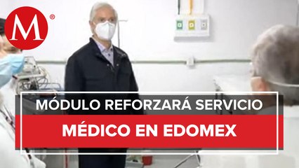 Inauguran primer módulo hospitalario temporal del IMSS en Edomex