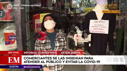 Edición Mediodía: Comerciantes utilizan muñeco para atender a sus clientes y mantener el distanciamiento