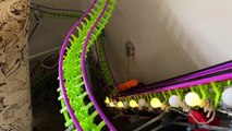 Man Builds 13-Foot-Tall Knex Roller Coaster That Travels Through His Apartment