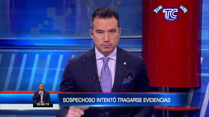 Sospechoso de robo intentó tragar cadenas de oro cuando era apresado por la Policía Nacional en Quito