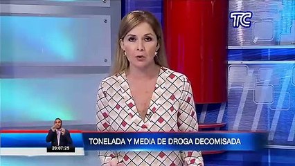 Tonelada y media de droga decomisada en Esmeraldas
