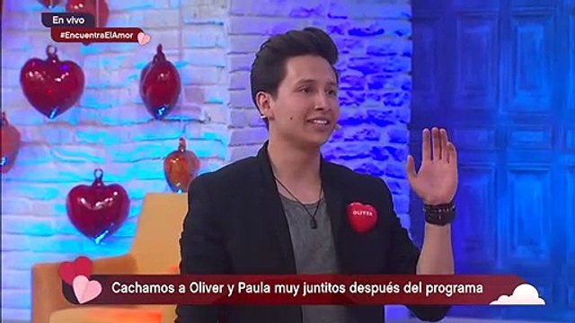 Cachamos a Oliver y Paula muy juntitos después del programa. | Enamorándonos