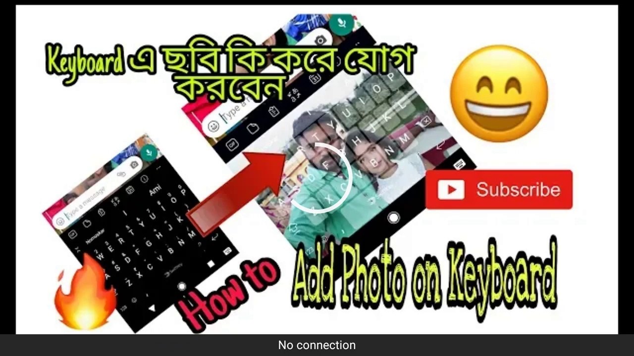 how to add photo on keyboard | change mobile keyboard layout | best process