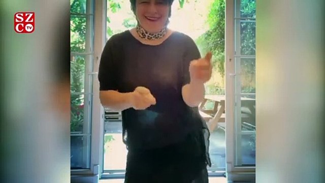 Esra Dermancıoğlu'nun sosyal medya hesabından paylaştığı sürpriz sonlu dans videosu izleyenleri güldürdü.