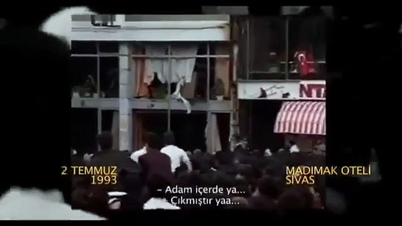 Madımak Oteli'nin yakıldığı ana ilişkin görüntüler; "Aziz Nesin içerde mi?"