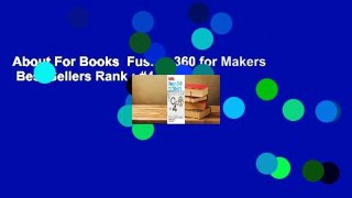 About For Books  Fusion 360 for Makers  Best Sellers Rank : #4
