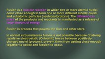 What is nuclear fusion How does nuclear fusion works Nuclear fusion in the sun