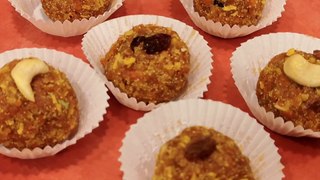 Carrot Rava Ladoo | Quick Sweet | No Milk/Condensed Milk | Gajar Sooji Laddu | Carrot Rava Truffles | Carrot Sweet | Carrot Semolina Ladoo