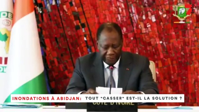 Inondations à Abidjan | Tout casser est-il la solution? Les ivoiriens se prononcent.