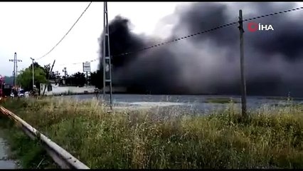 Başakşehir’de bir fabrikada yangın