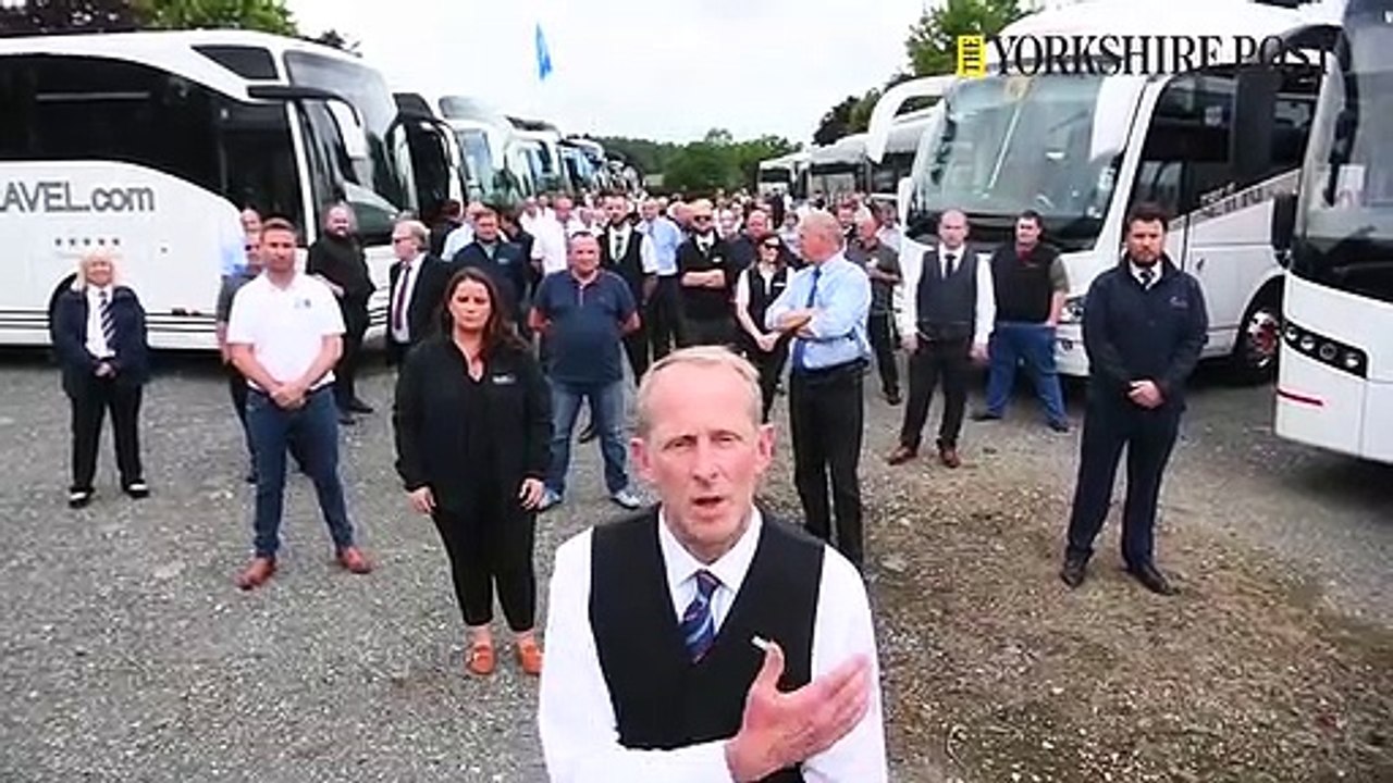 Coach Operators Protest at Ripon