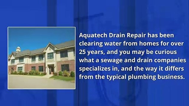 Sewer & Drain Repair Service by Aquatech