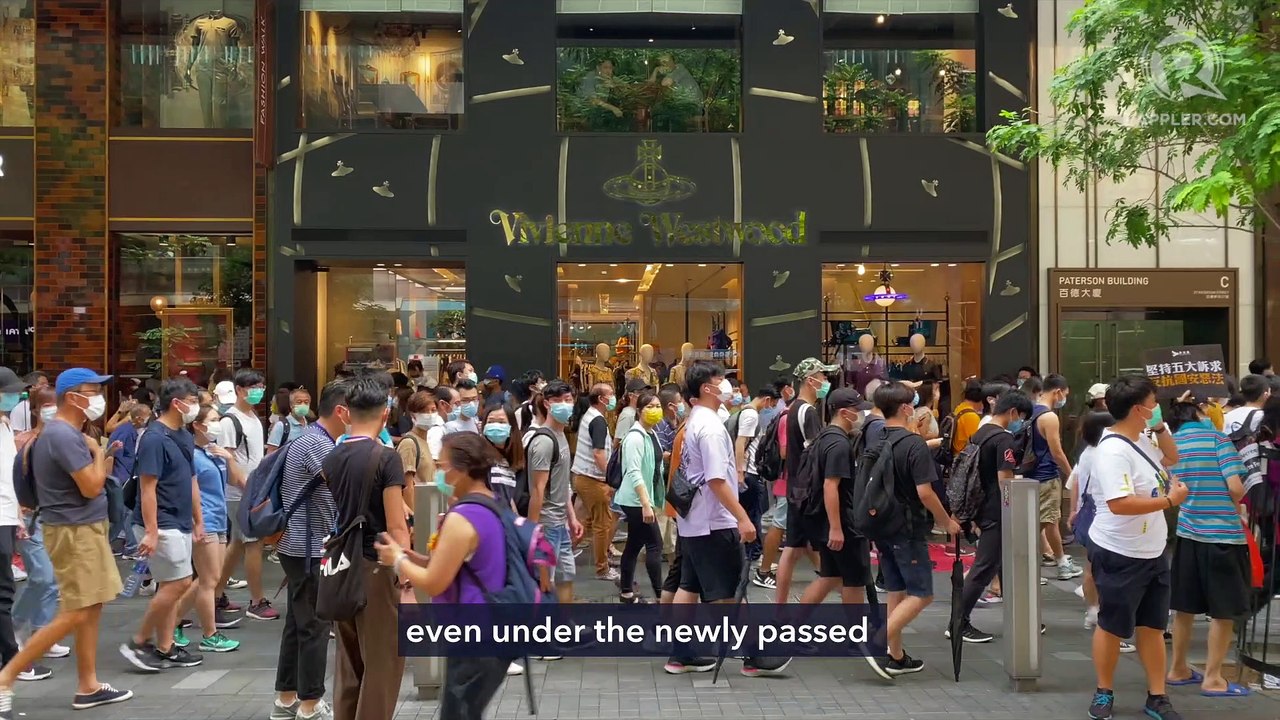 WATCH: Thousands defy protest ban as HK security law takes effect