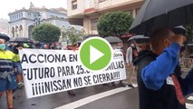 Las manifestaciones de Nissan siguen en Santander