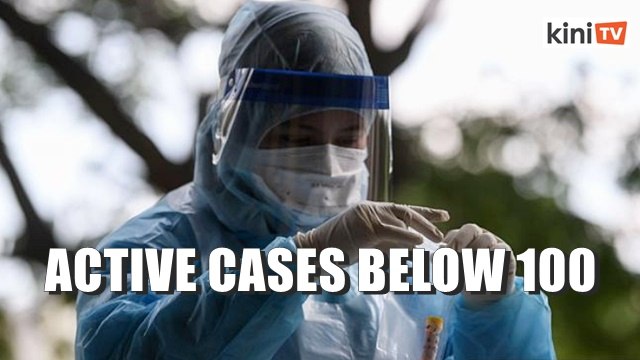 Covid-19- Active cases drop below 100, three new infections