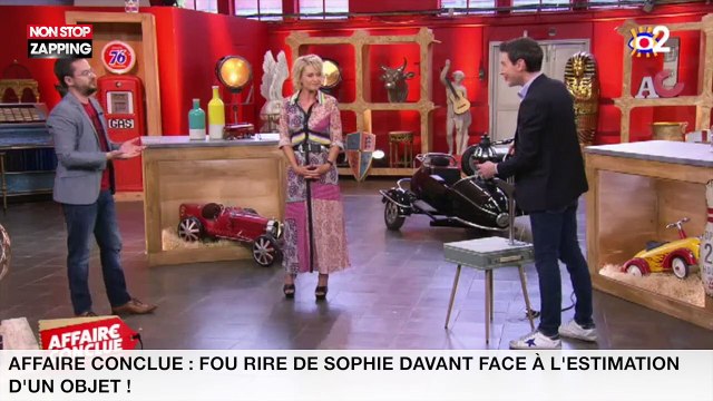 Affaire conclue : Fou rire de Sophie Davant face à l’estimation d’un objet ! (vidéo)