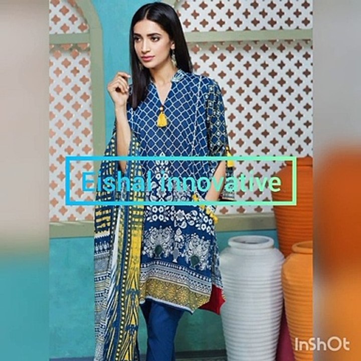 khaadi summer feel free designs, latest designs 2020, unique colour combination