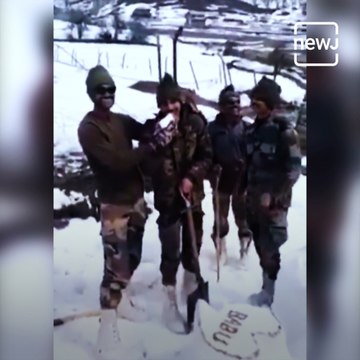 Indian Army Jawans Celebrate Fellow Soldiers Birthday In A Unique Way