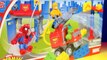 Mega Bloks Spider-man & Friends Fire Station Rescue Toy Set + Hulk Smash ! Superhero Toys