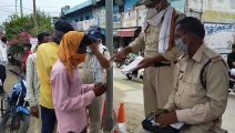 ट्रैफिक पुलिस ने की चलानी कार्यवाही