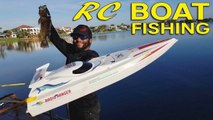 RC Boat Fishing for Big Bass!!!